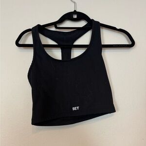 SET Active Black Tank Top